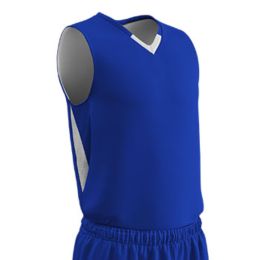 Champro Adult Pivot Reverse Basketball Jersey Royal Wht 2XL