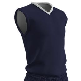 Champro Adult Clutch Basketball Jersey Navy White 2XL