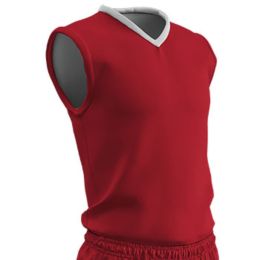 Champro Youth Clutch Basketball Jersey Scarlet White Medium